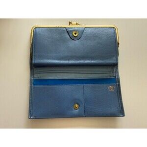 Vtg Lady Buxton "Contour" Mello Cowhide Leather Wallet French Wallet Purse NOS